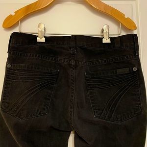 7 For All Mankind black denim jeans size 26